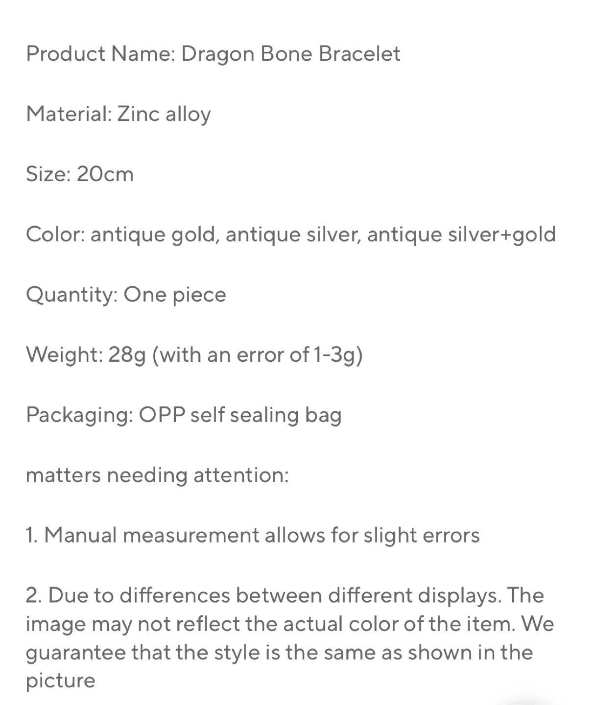 Dragon Bone Bracelet - Antique Silver - photo 5