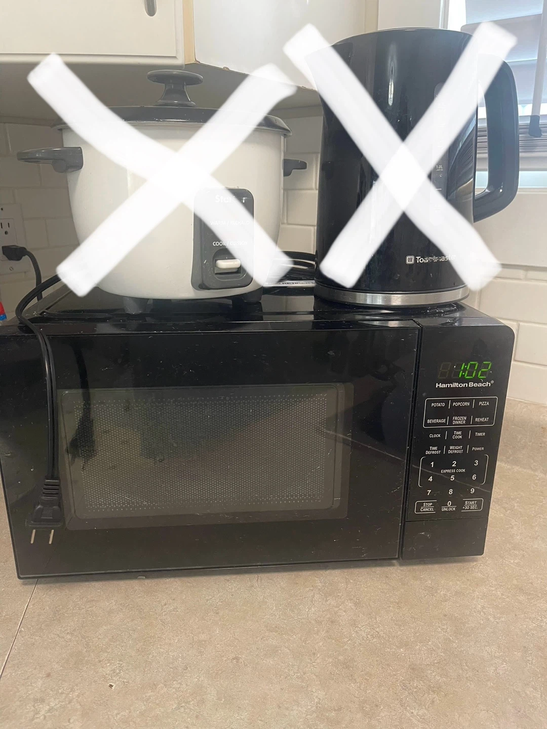 Hamilton Beach Microwave,Toastmaster Kettle,Starfrit Rice Cooker