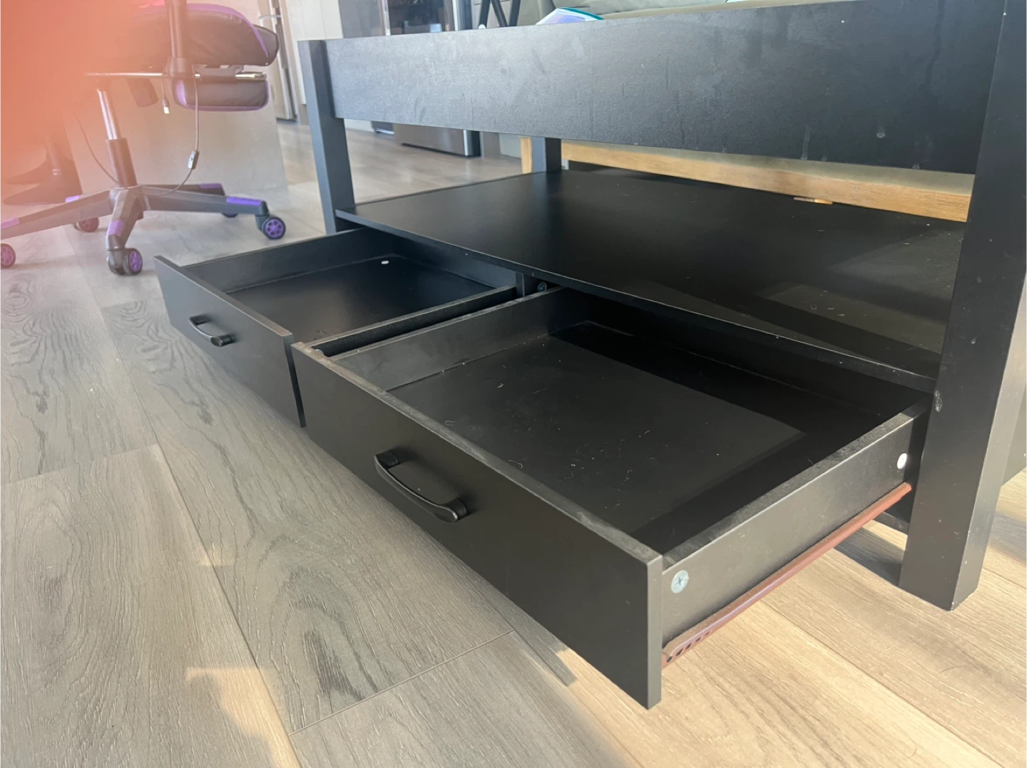 Black Lift Top Coffee Table with Storage. Moving sale - photo 3