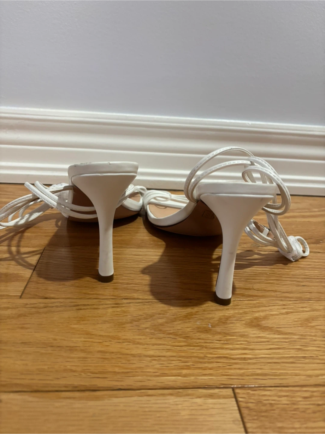 Abbleet White Heels - Size 10 - photo 3