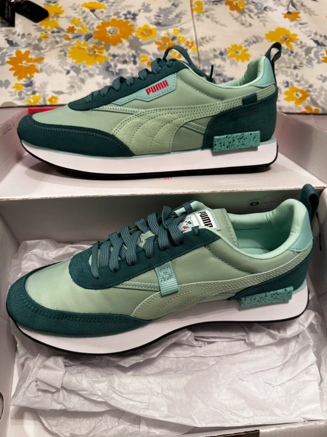 Puma Future Rider Bulbasaur Mist Green US 11 thumbnail