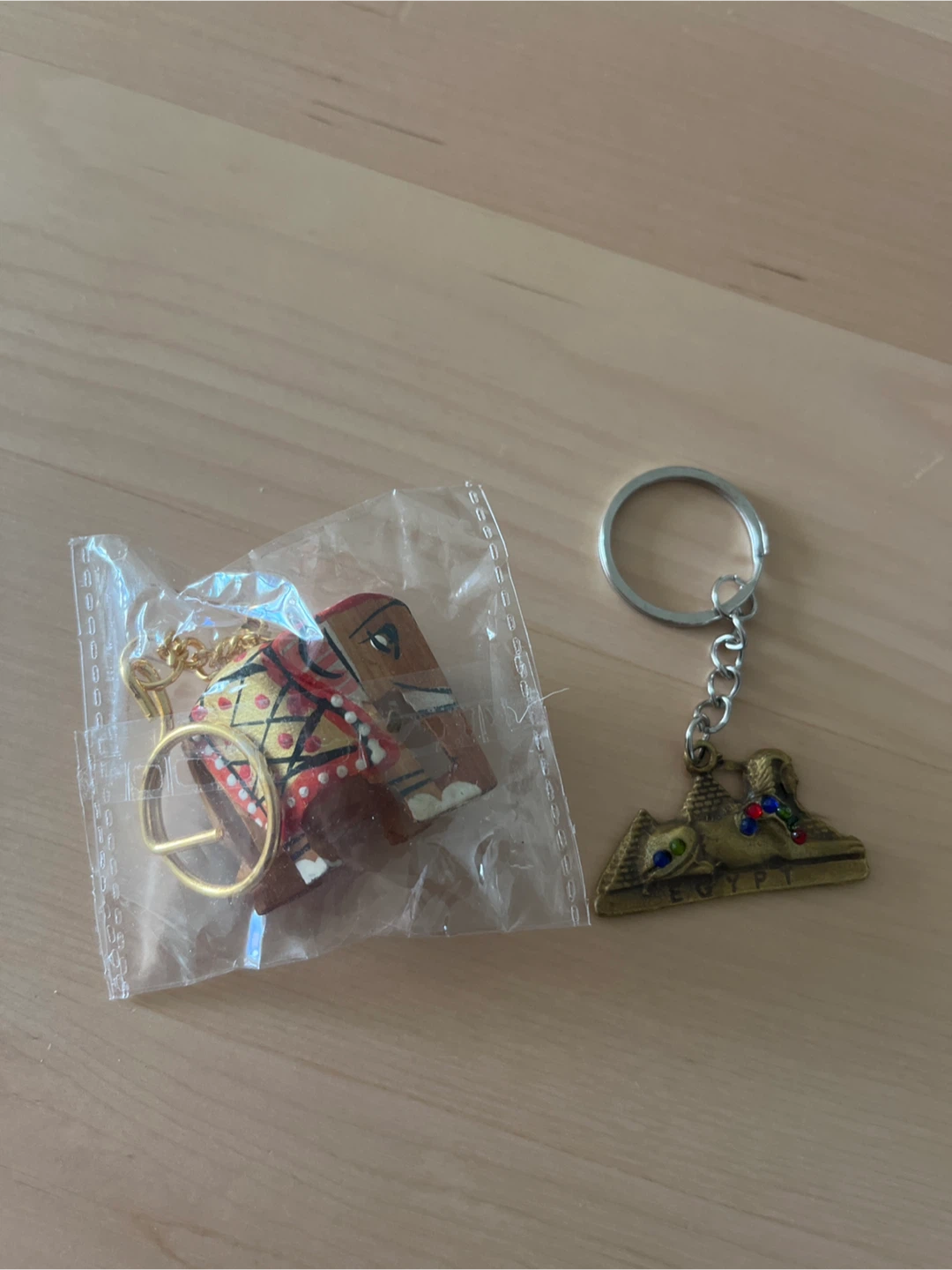 Souvenir Keychains - Pyramid & Elephant