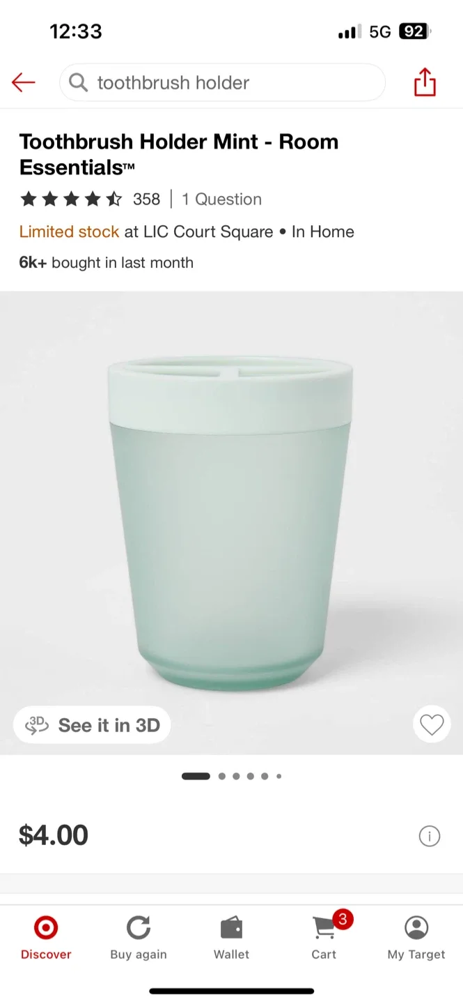 Bathroom Set - Soap Dispenser and Toothbrush Holder image indicator(3)