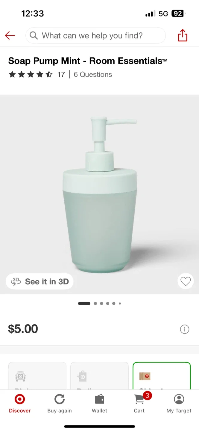 Bathroom Set - Soap Dispenser and Toothbrush Holder image indicator(2)