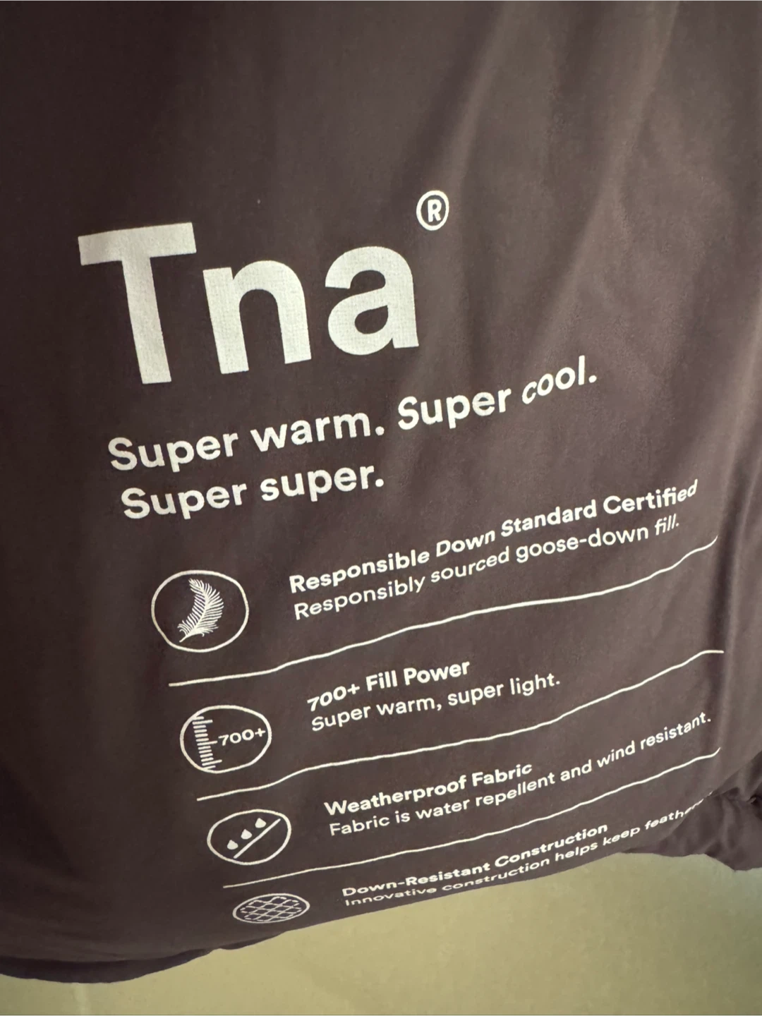 Tna Super Puff Goose Down Jacket - photo 4