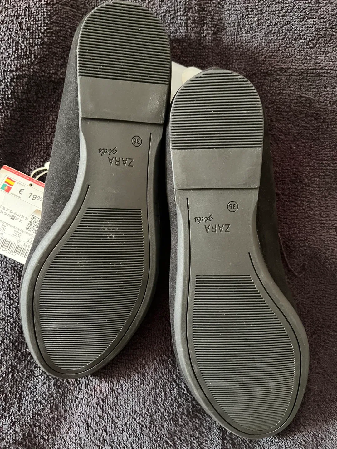 Zara Girls Black Cat Ballet Flats - Size 36 image indicator(3)