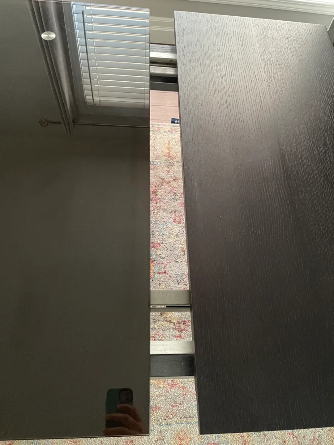 Extendable Black Dining Table image indicator(4)