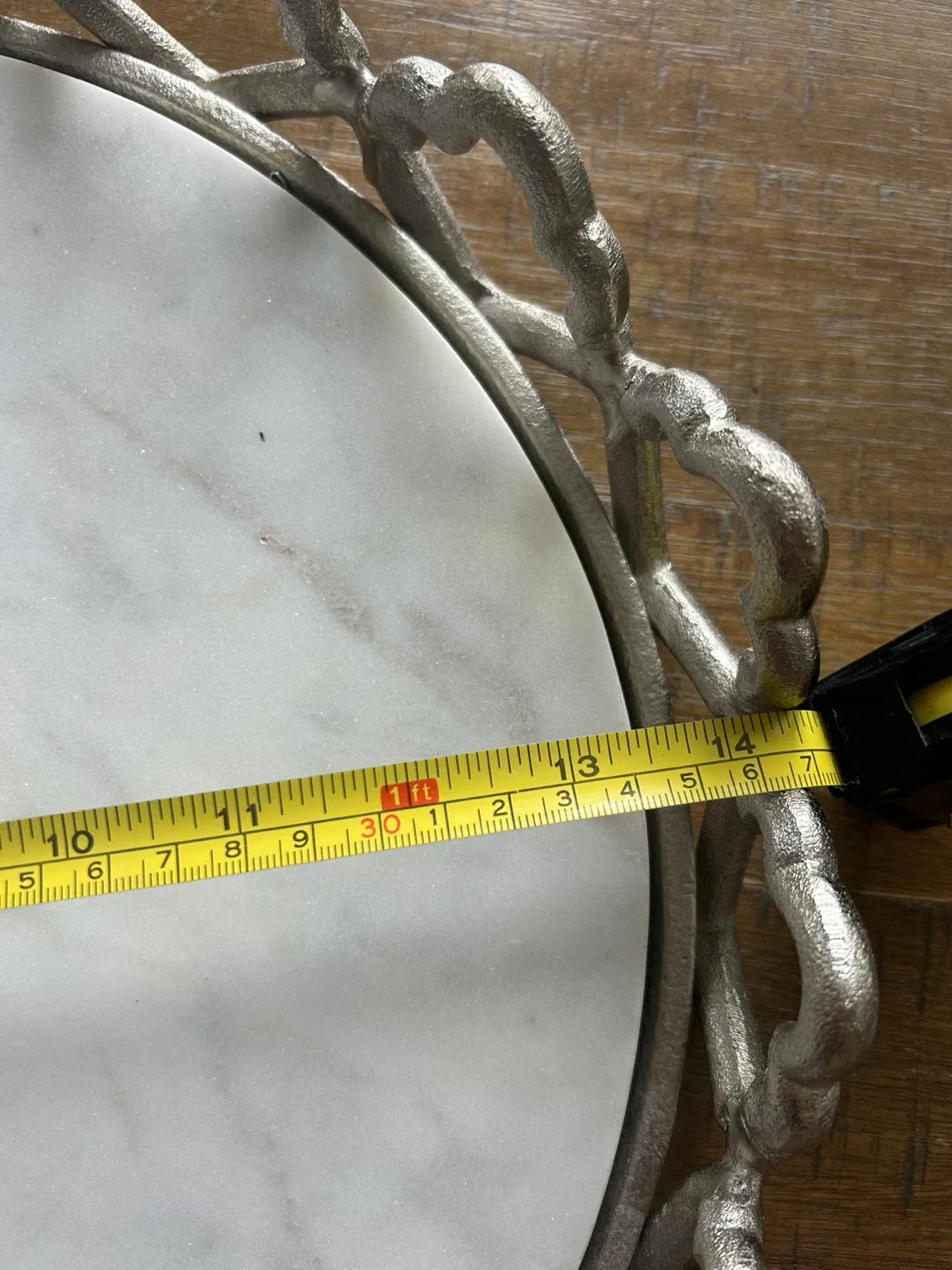 Marble & Silver Decorative Tray image indicator(7)