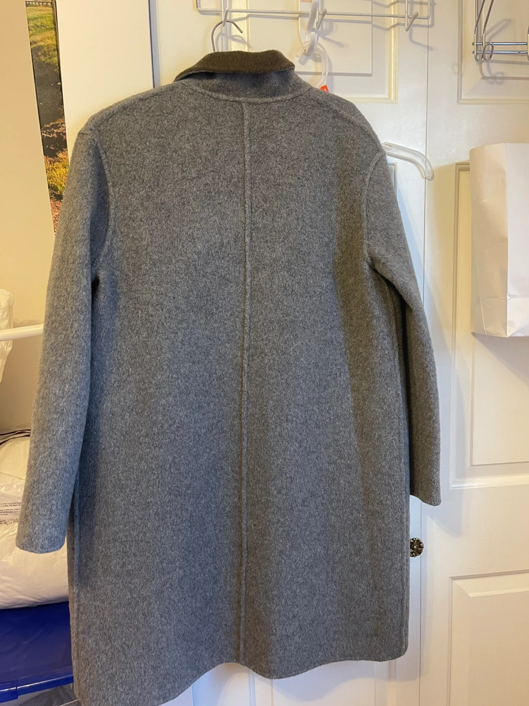Grey Wool Blend Coat - photo 2