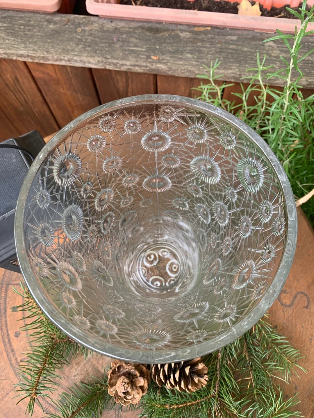 MCM Vintage Czech Crystal Starburst/Atomic Vase image indicator(3)