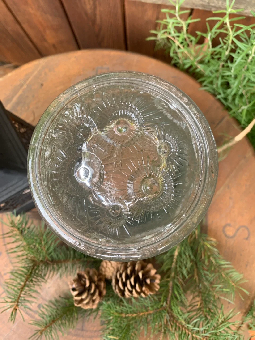 MCM Vintage Czech Crystal Starburst/Atomic Vase image indicator(4)