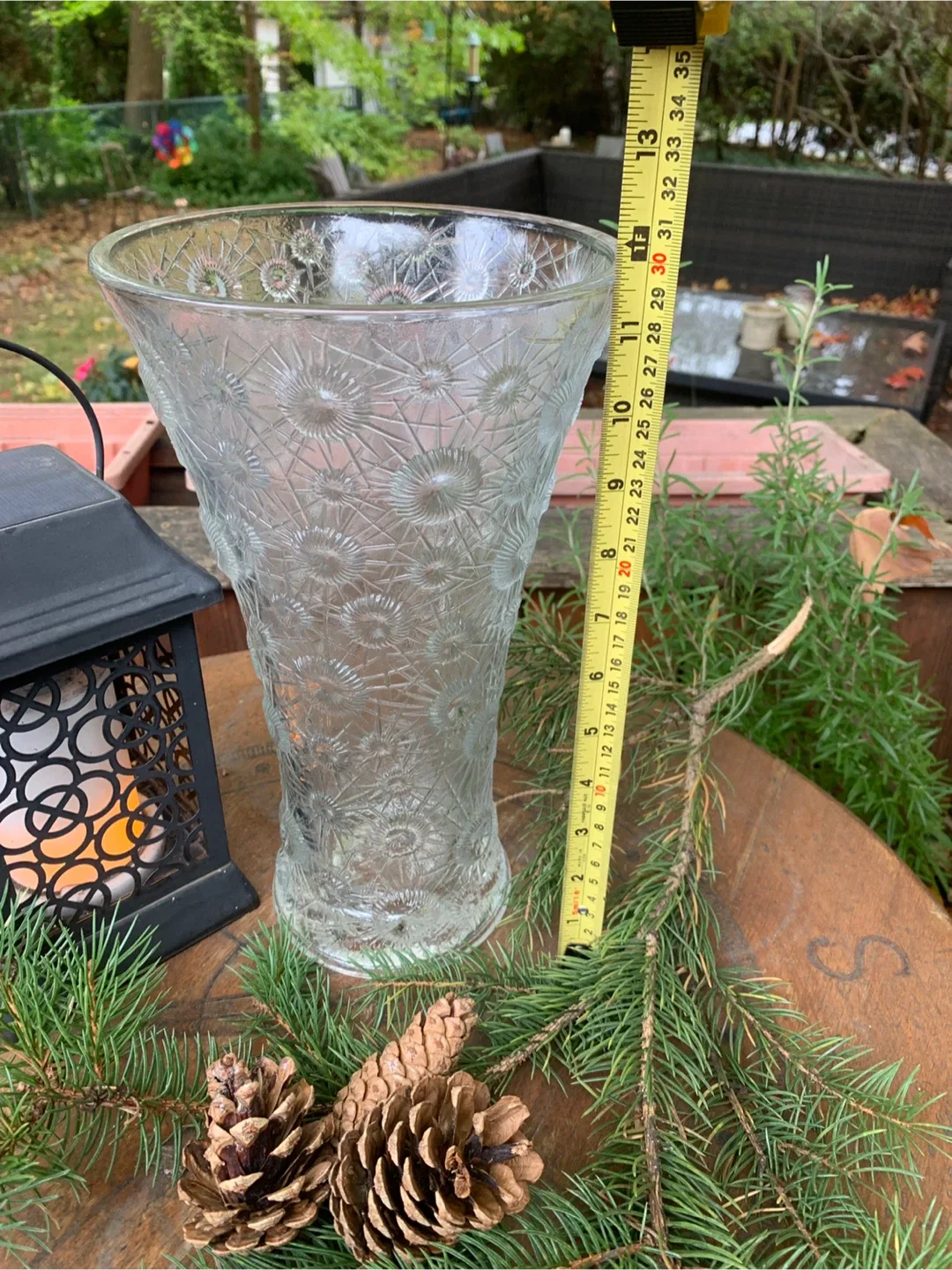 MCM Vintage Czech Crystal Starburst/Atomic Vase image indicator(7)