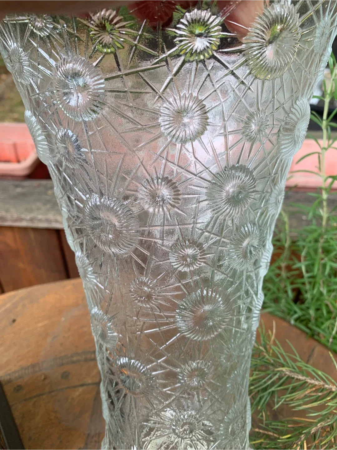 MCM Vintage Czech Crystal Starburst/Atomic Vase image indicator(9)