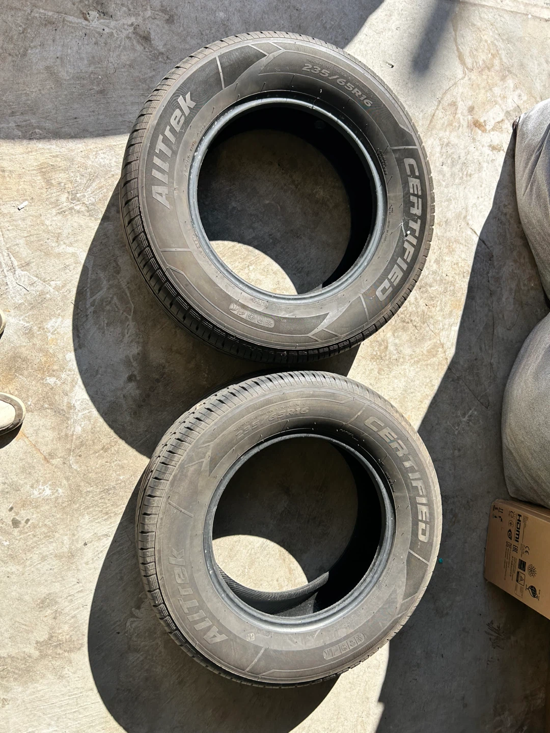 235/65R16 All season almost new tires