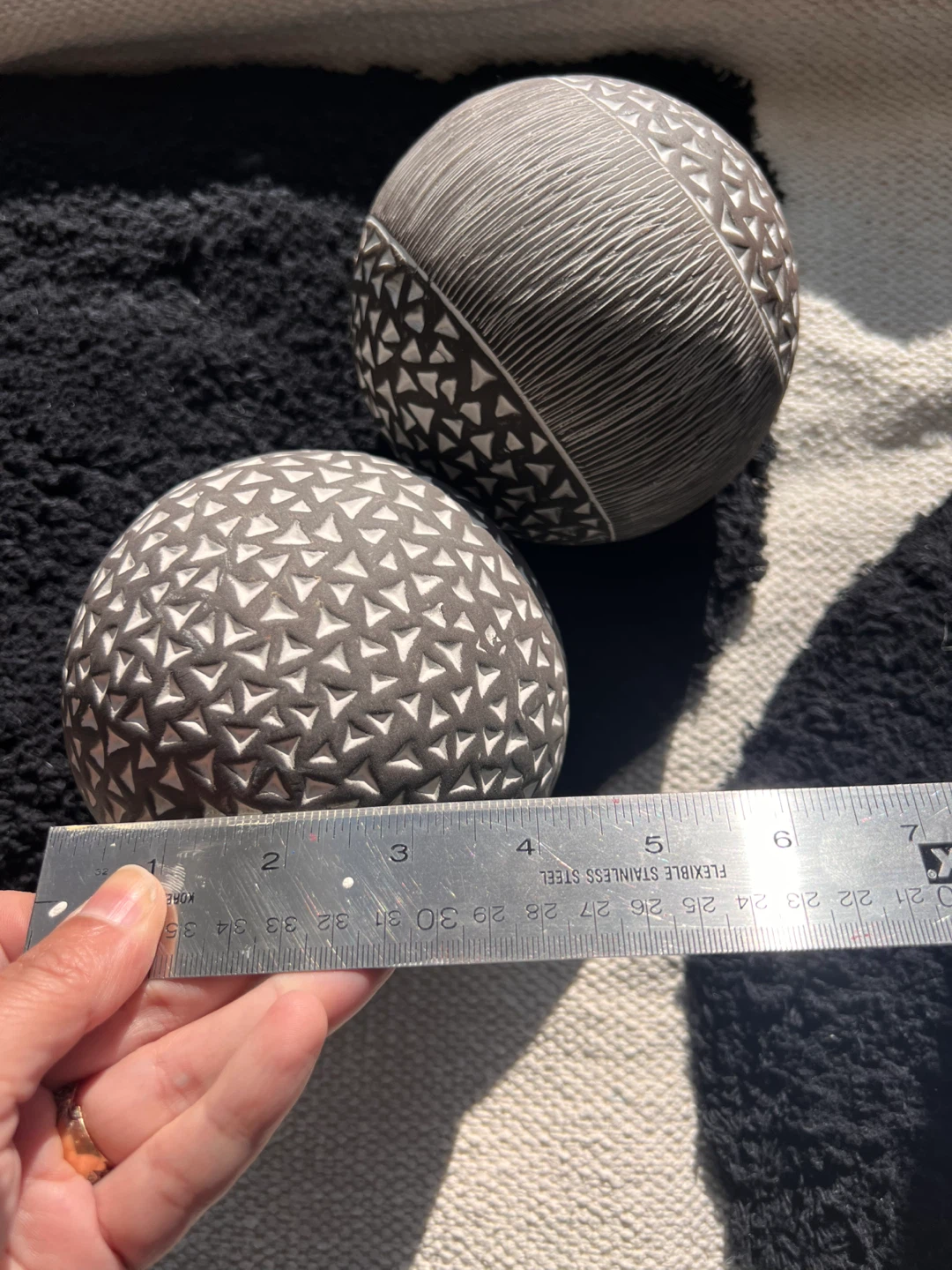 Decorative Spheres - Black and White
