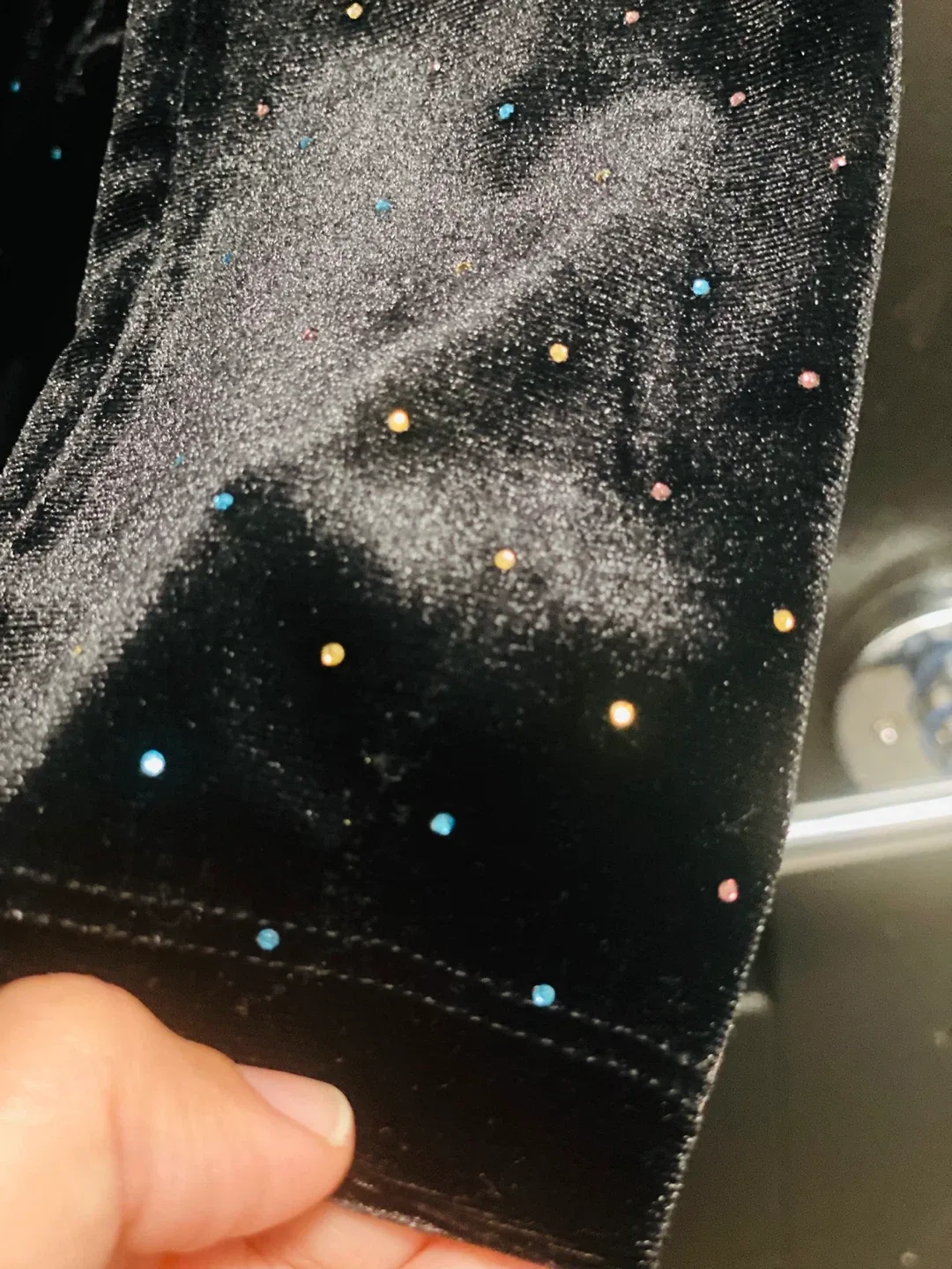 Zara Black Velvet Bodysuit Size 13-14 image indicator(7)