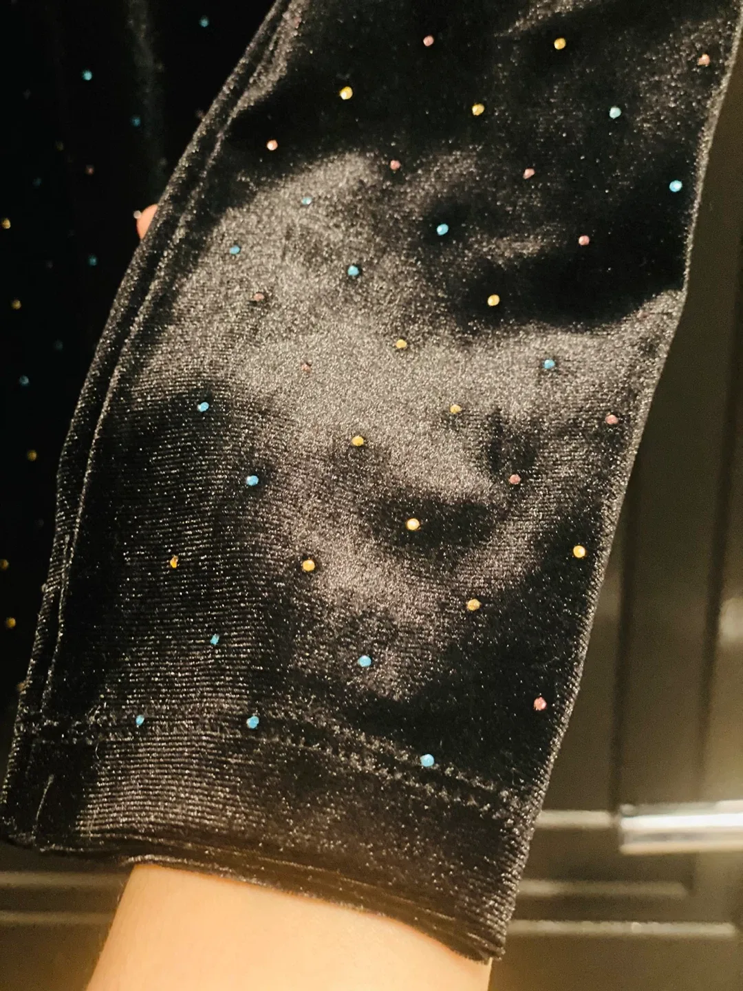 Zara Black Velvet Bodysuit Size 13-14 image indicator(6)