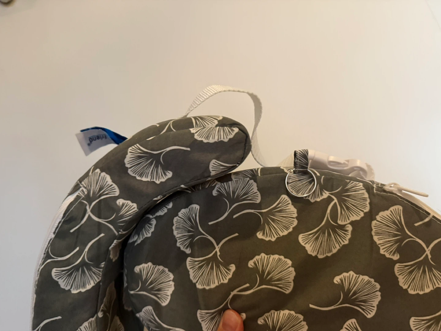 My Brest Friend Nursing Pillow - Grey Leaf Pattern - photo 2