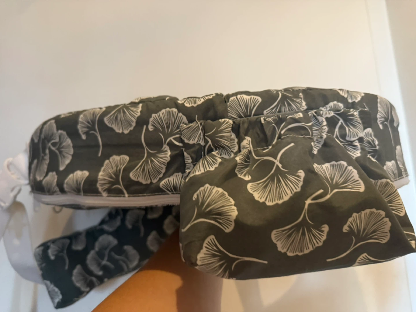 My Brest Friend Nursing Pillow - Grey Leaf Pattern - photo 3