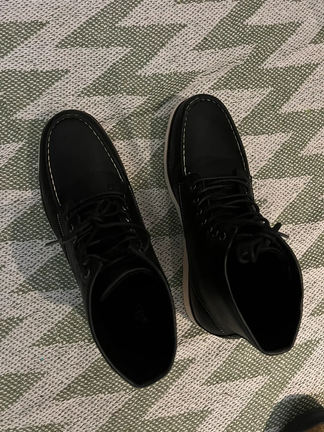 Men's Black Leather Boots image indicator(3)