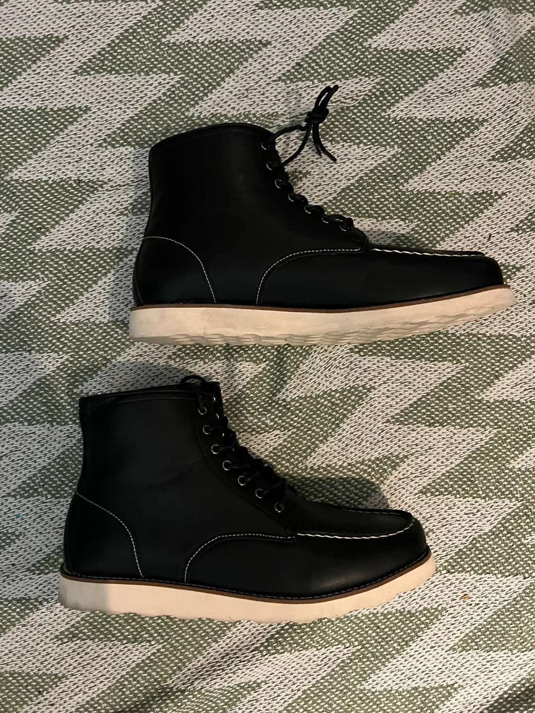 Men's Black Leather Boots image indicator(8)