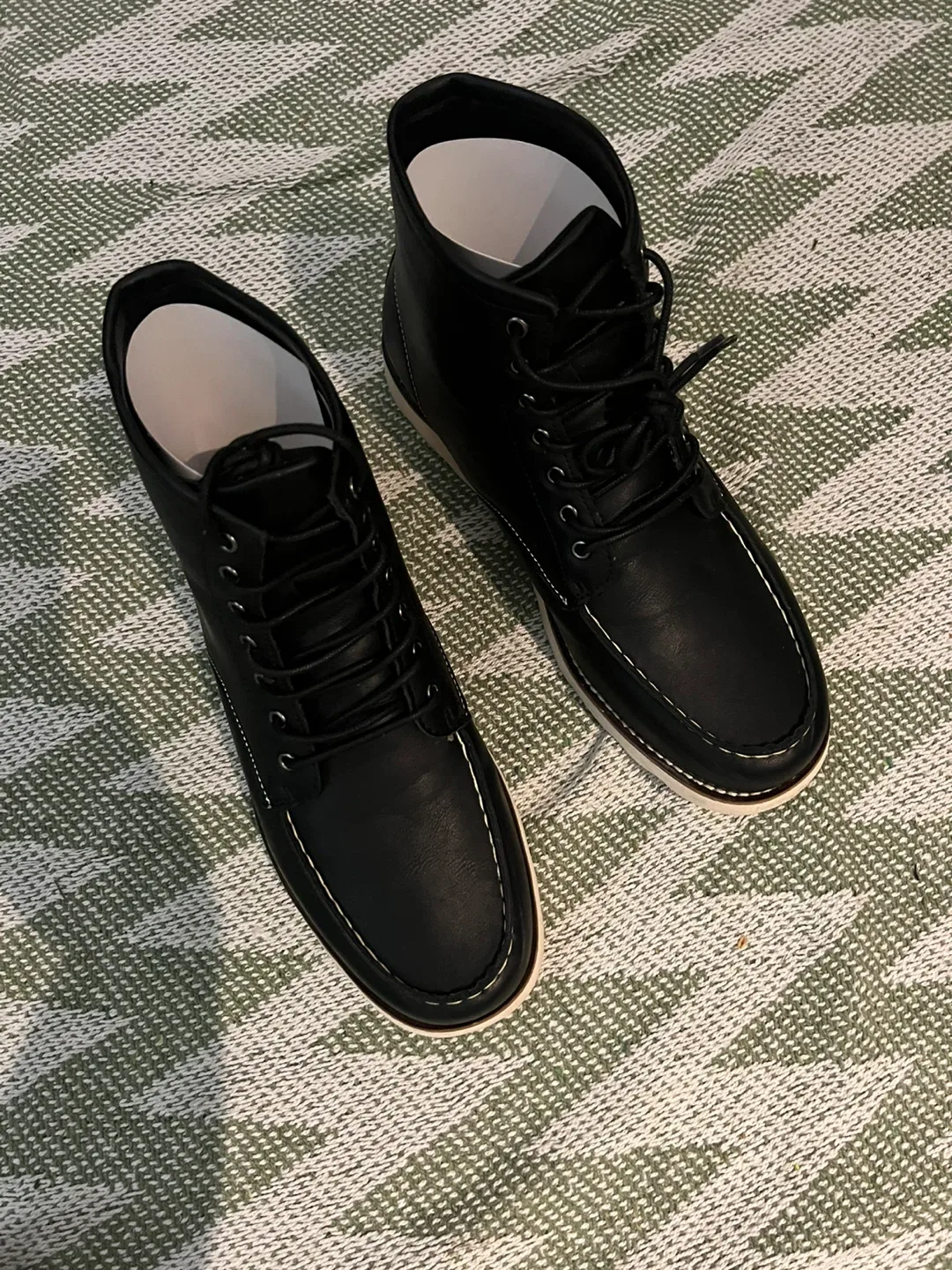 Men's Black Leather Boots image indicator(9)