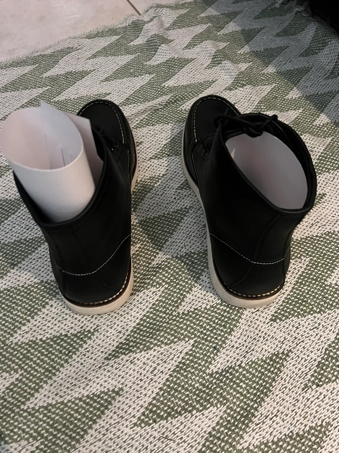 Men's Black Leather Boots image indicator(10)