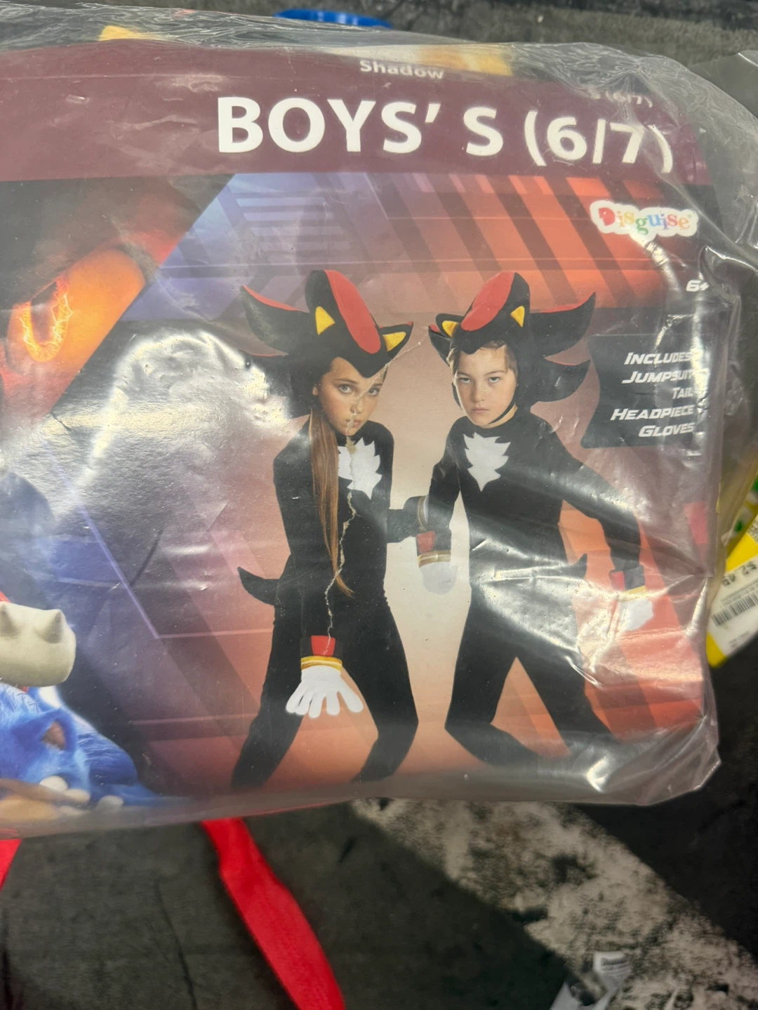Sonic and shadow Boys' Costume Size S (6/7)