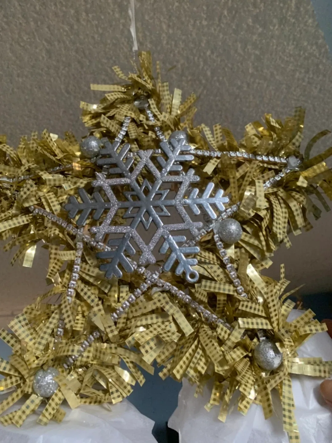 Made to order Christmas Tree lanterns - Star with Snowflake image indicator(2)