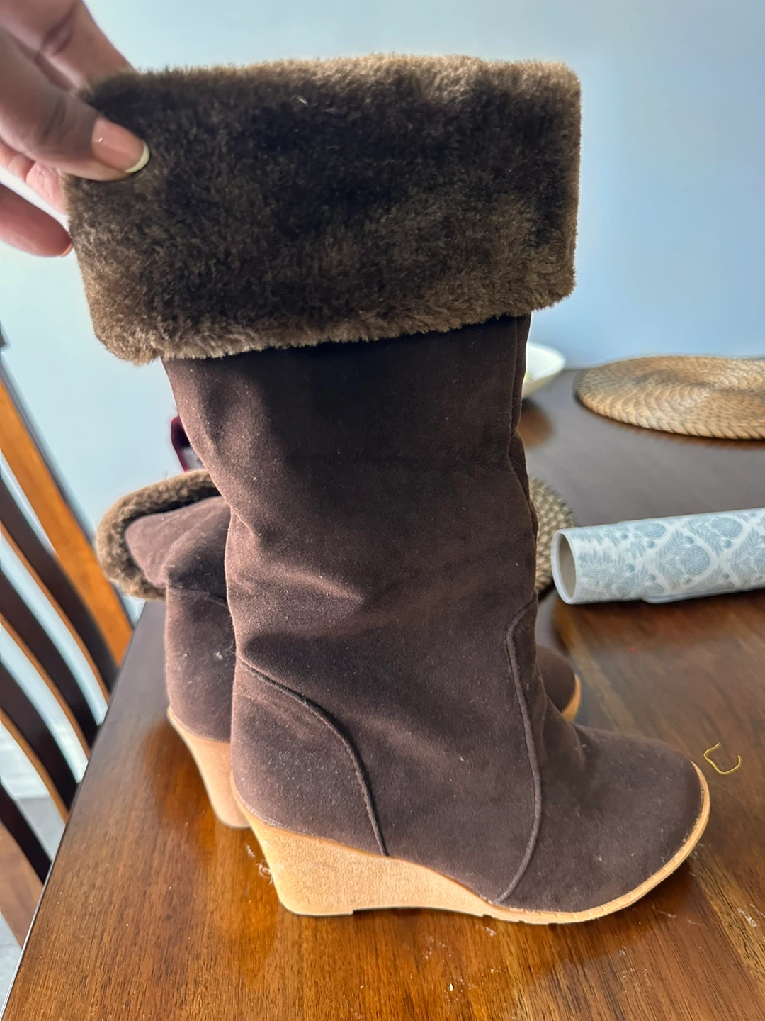 Brown Winter Boots - Size 6 - photo 3