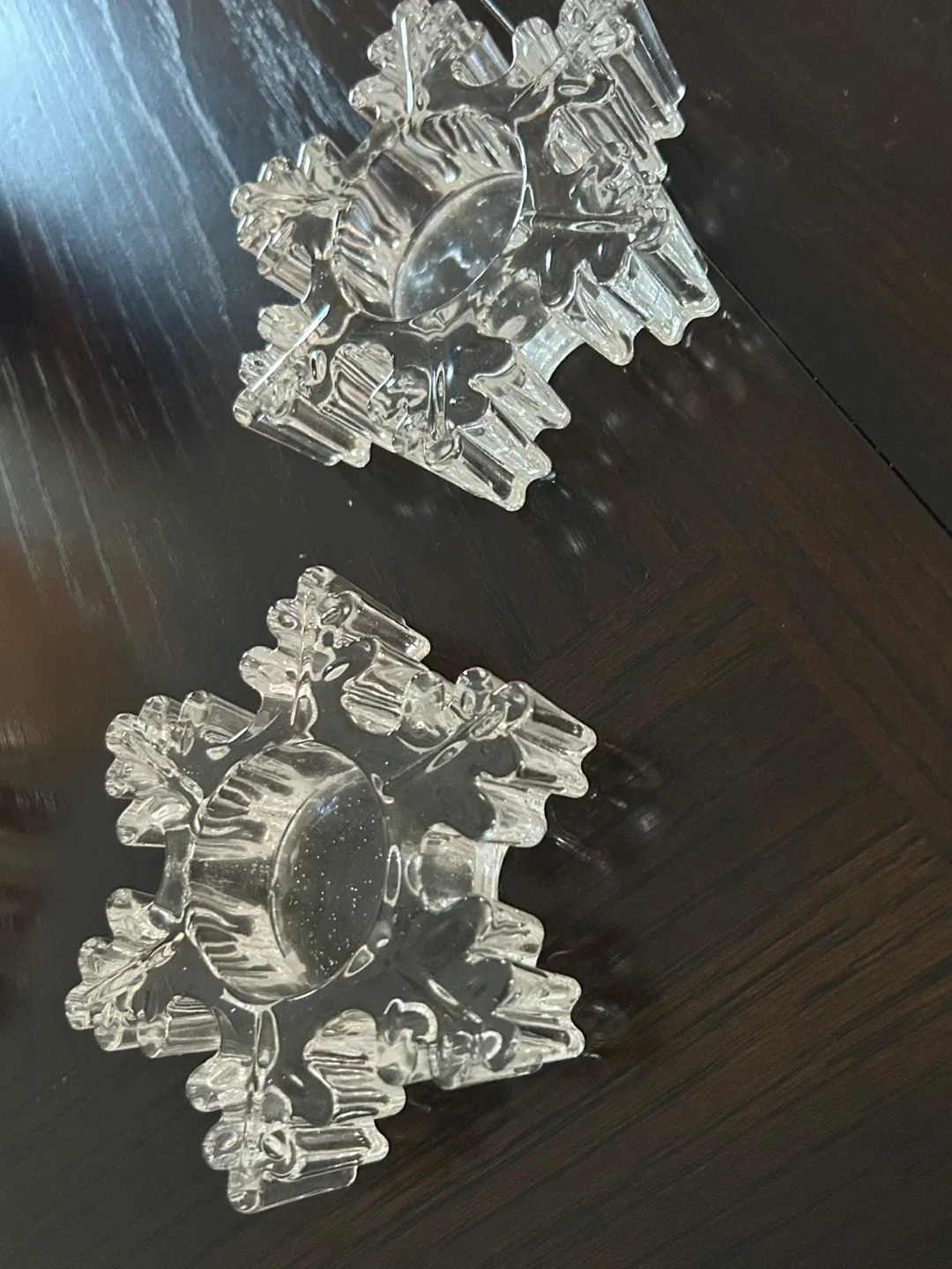 Snowflake Candle Holders (Set of 2) thumbnail
