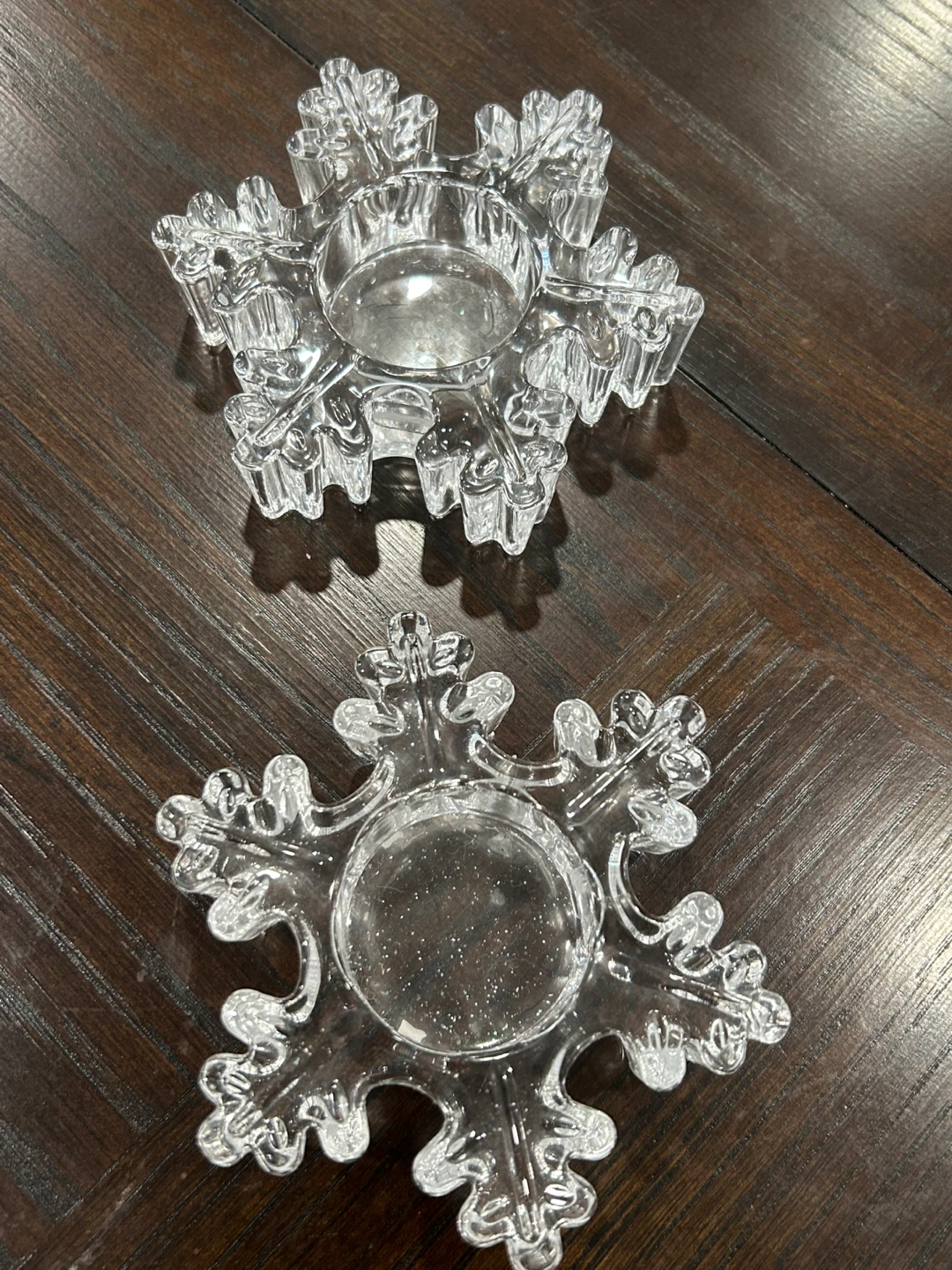 Snowflake Candle Holders (Set of 2) - photo 2