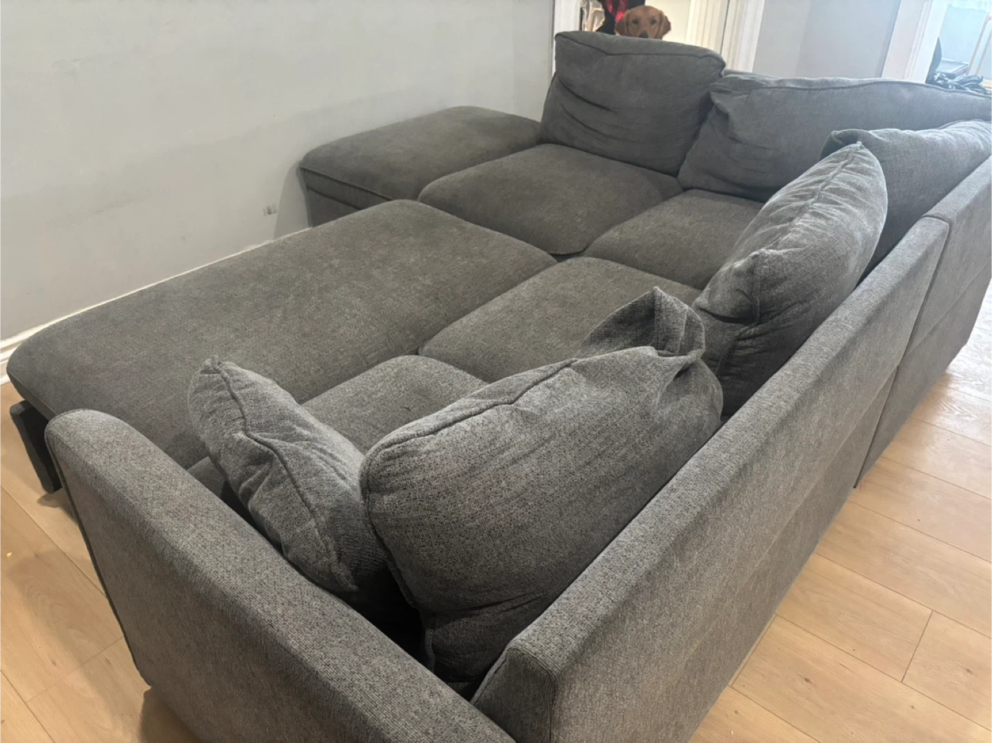 Portland 3-Piece Sectional Sofa - Grey