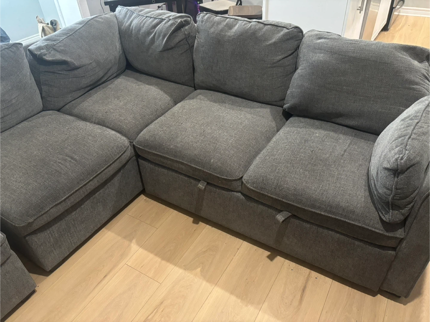 Portland 3-Piece Sectional Sofa - Grey - photo 3