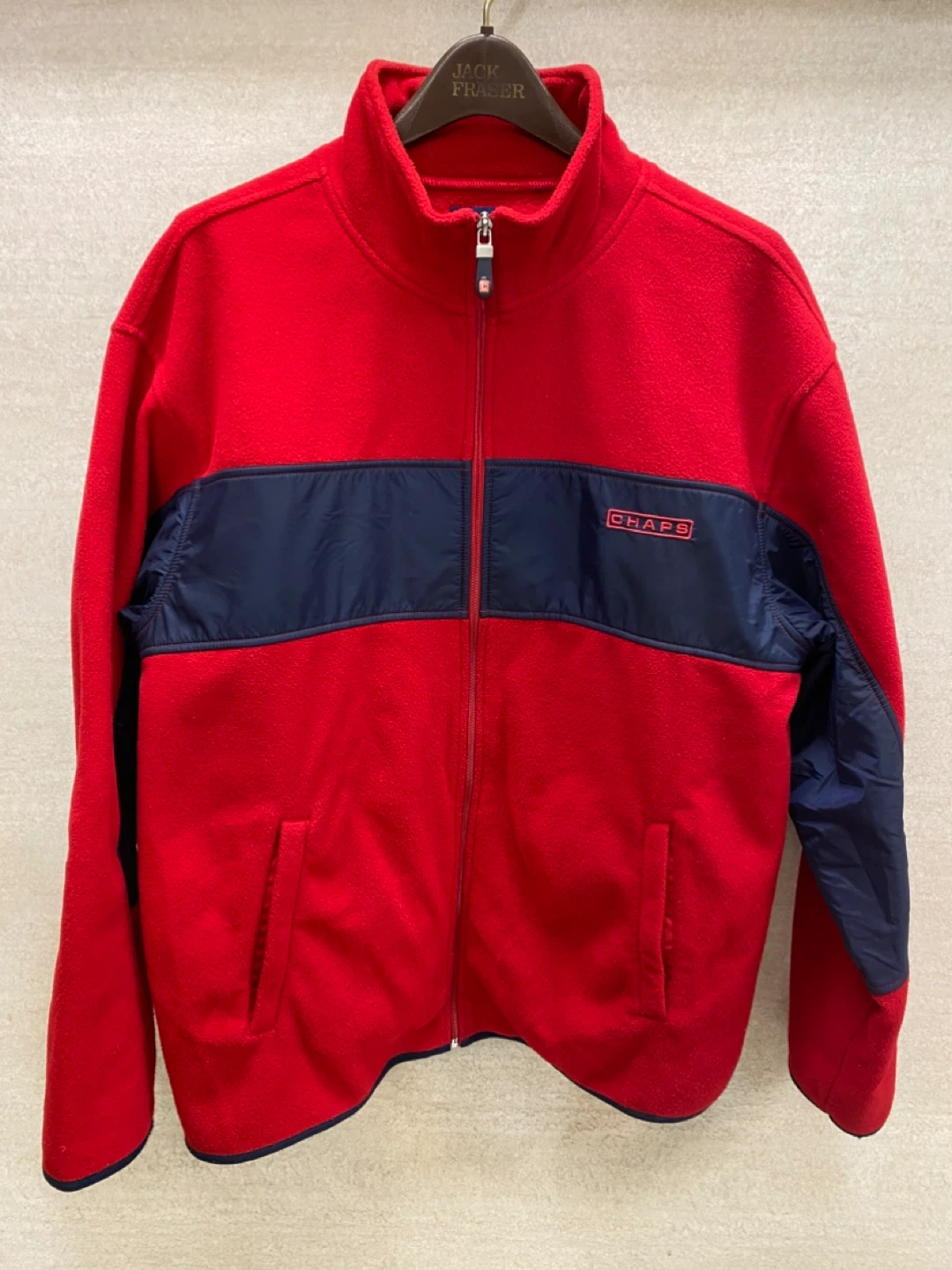 Vintage 90s RALPH LAUREN CHAPS Fleece Zipper Jacket Size - M - photo 2