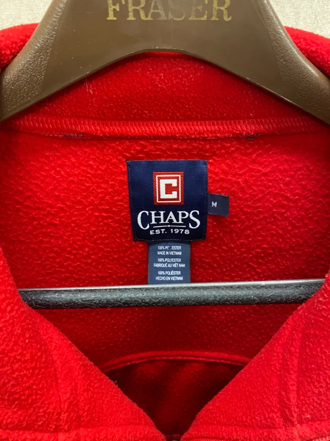 Vintage 90s RALPH LAUREN CHAPS Fleece Zipper Jacket Size - M image indicator(4)