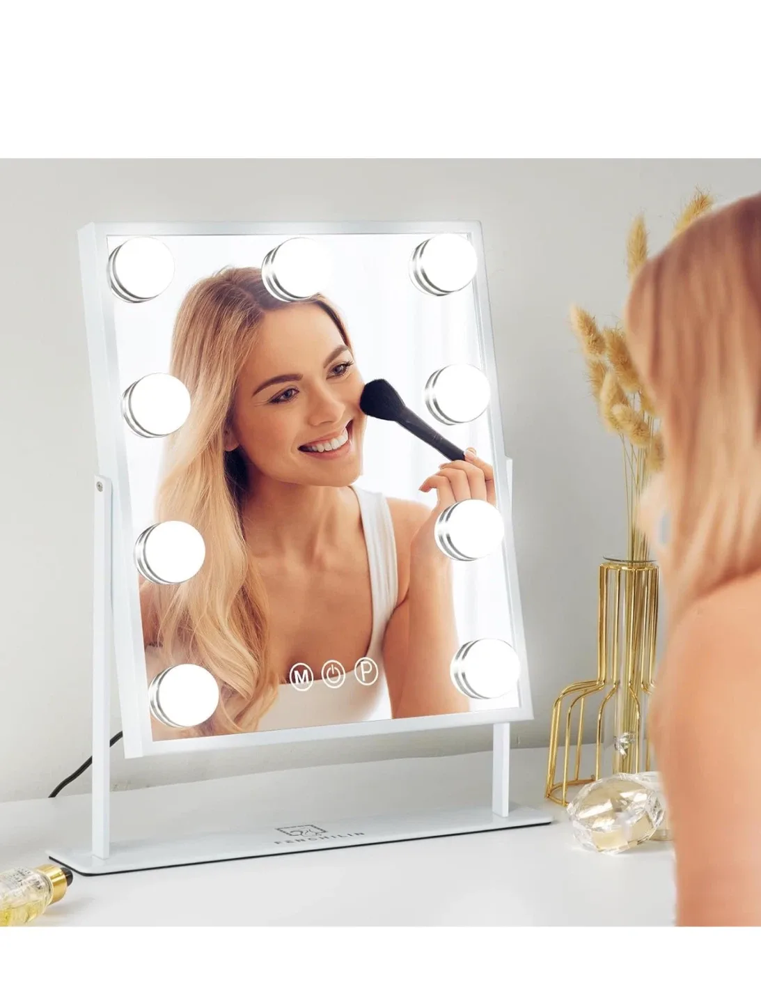 FENCHILIN Vanity Mirror with Lights image indicator(7)