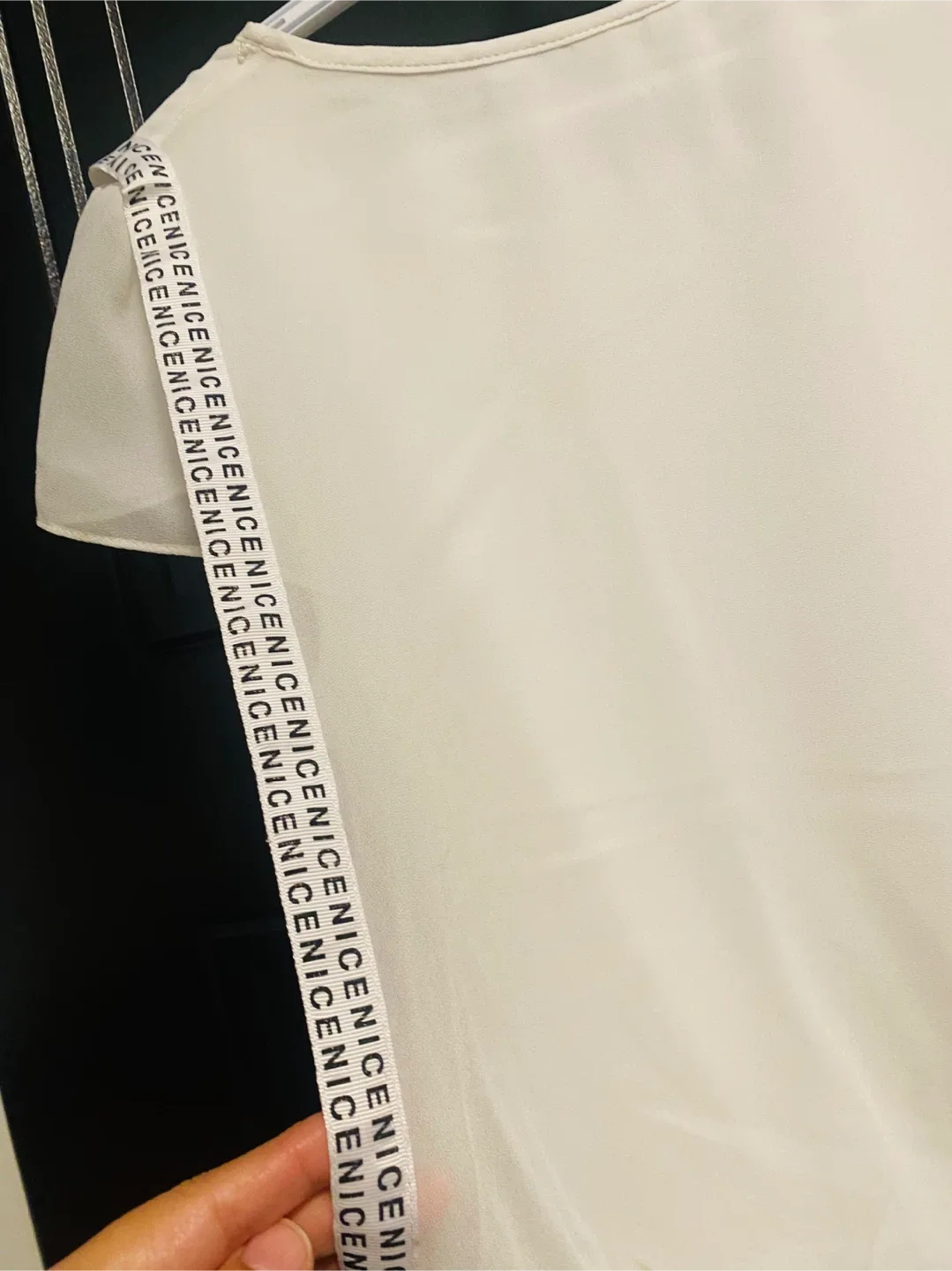 Baoruizy White Dress with 'Nice' Detail - Size 12 image indicator(3)