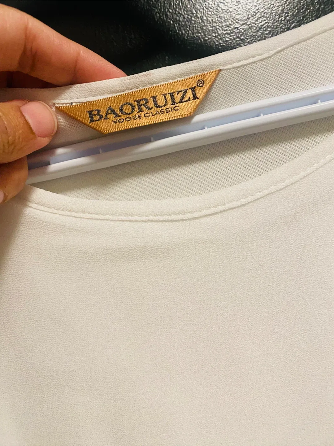 Baoruizy White Dress with 'Nice' Detail - Size 12 image indicator(6)