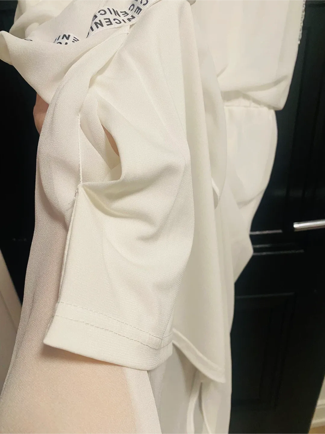 Baoruizy White Dress with 'Nice' Detail - Size 12 image indicator(7)