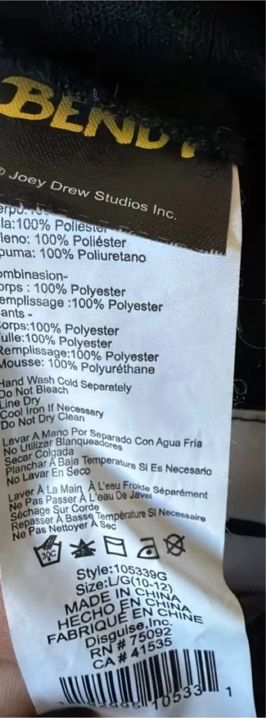 Bendy and the Ink Machine Costume, Size L (10-12) image indicator(2)