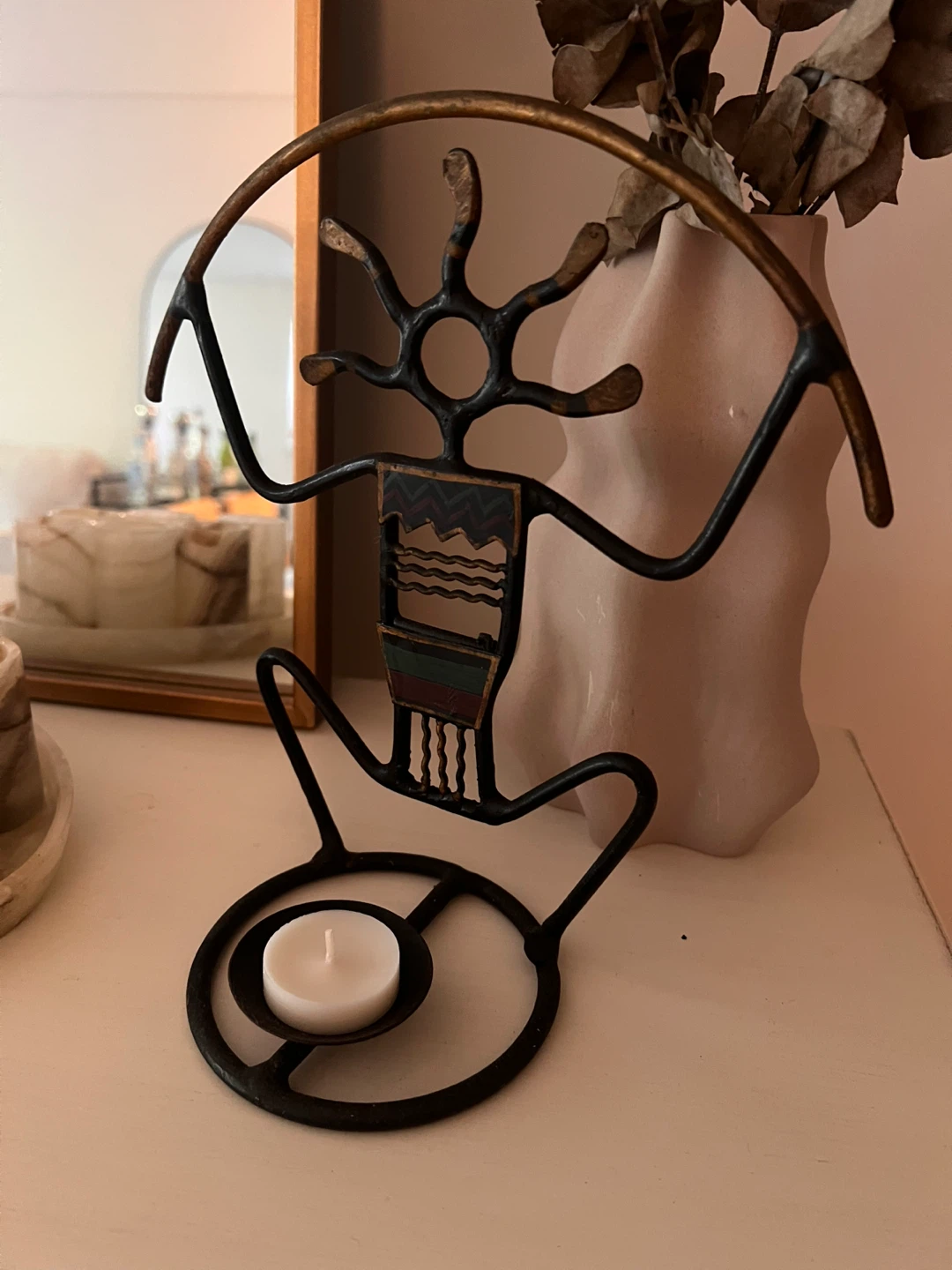 Metal Candle Holder - Unique Design - photo 5