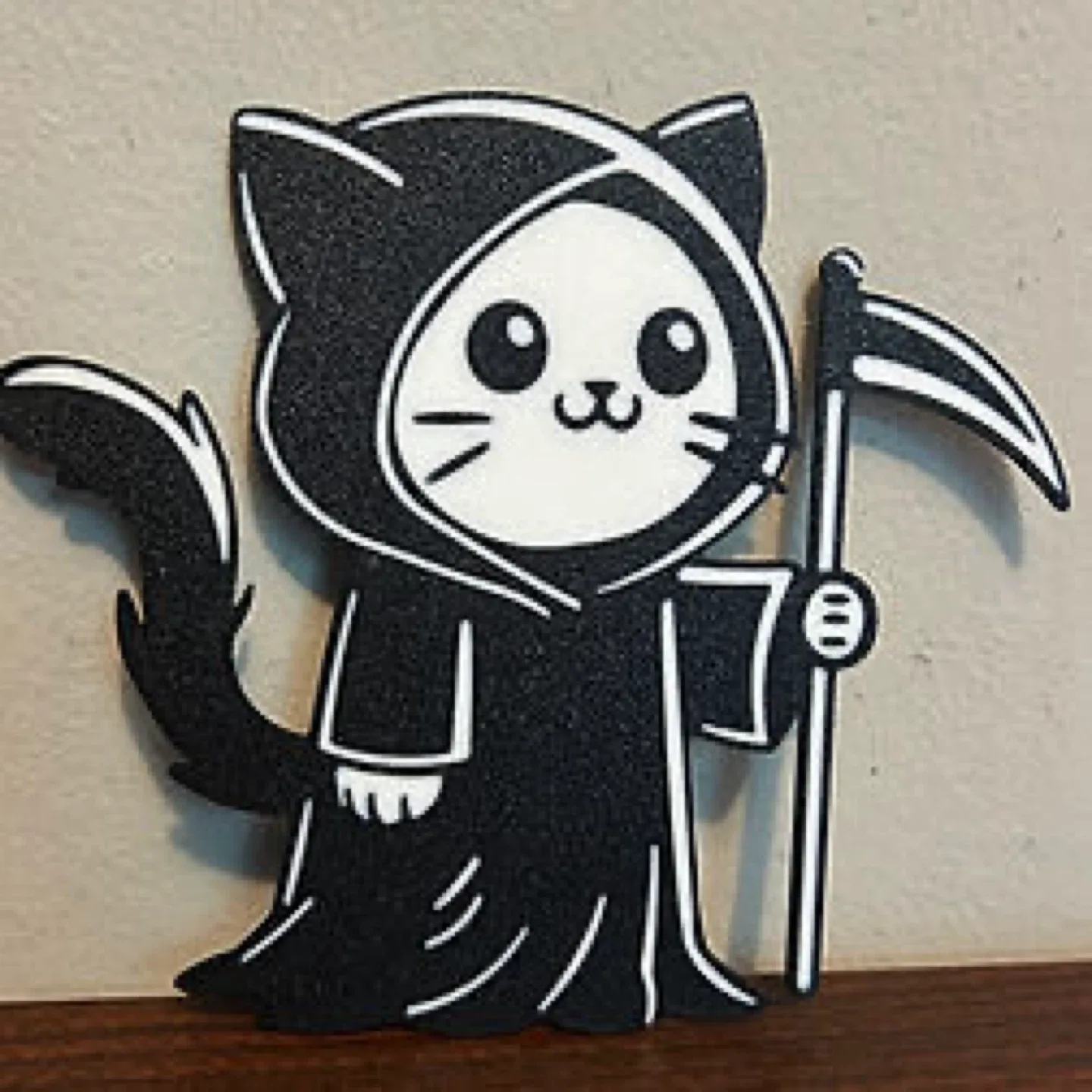 Grim Reaper Cat Decoration