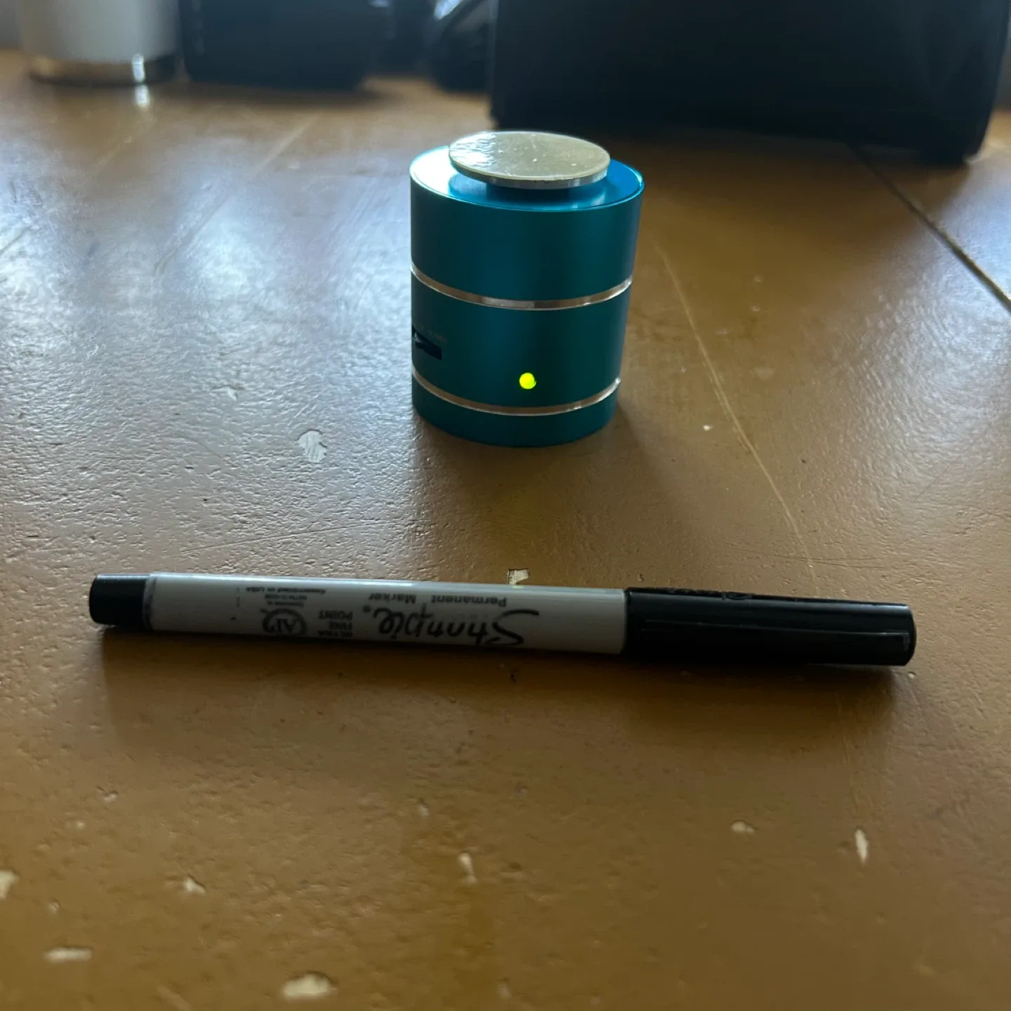 Mini Blue Bluetooth Speaker image indicator(3)