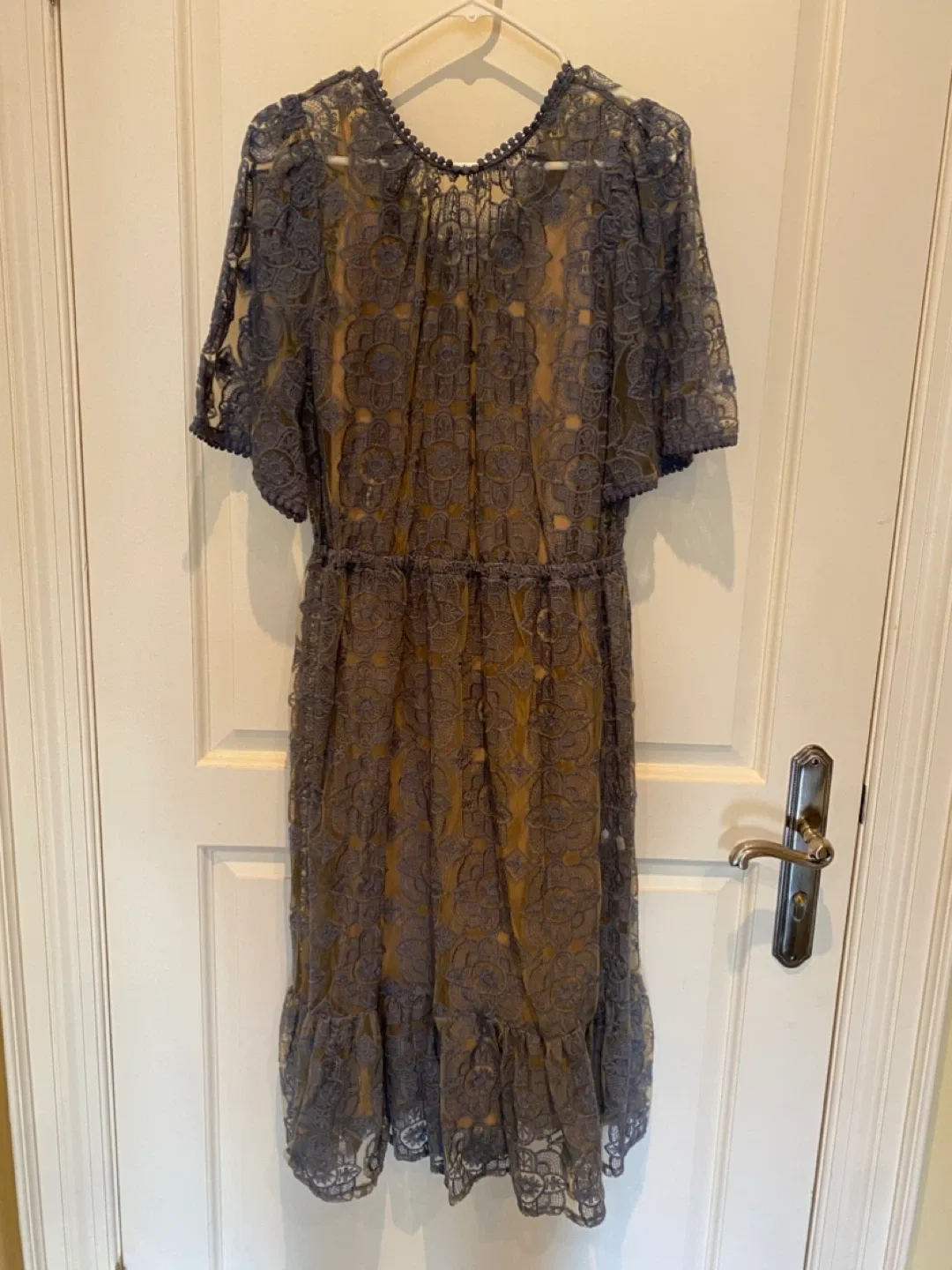 Lace Midi Dress - Blue thumbnail