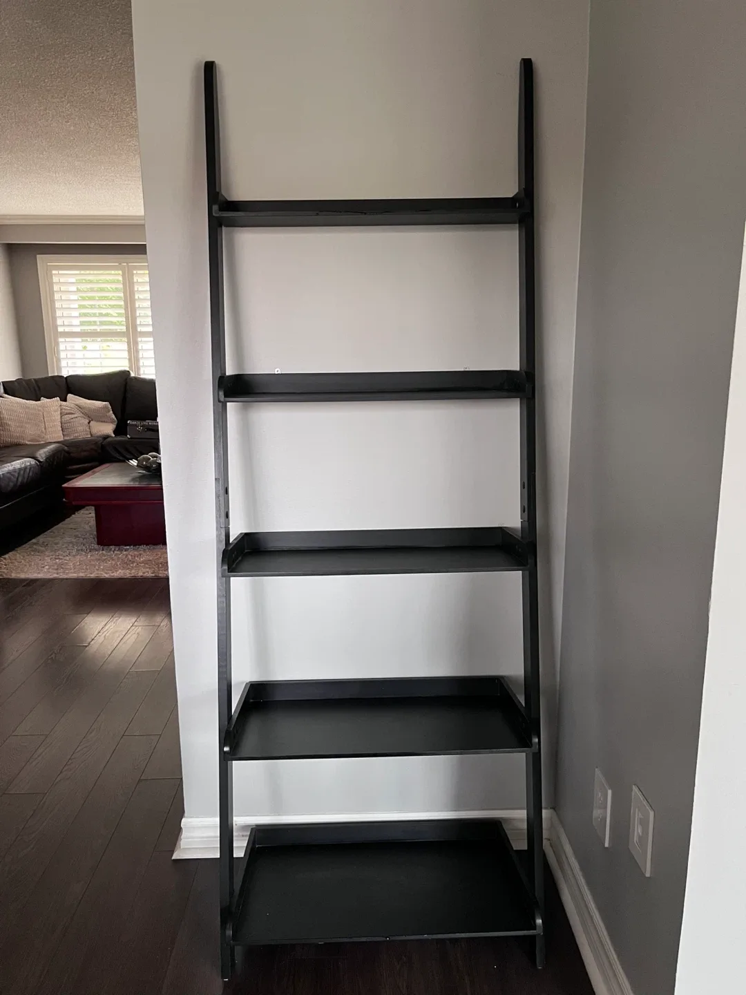 Black Ladder Shelf - 71” Height