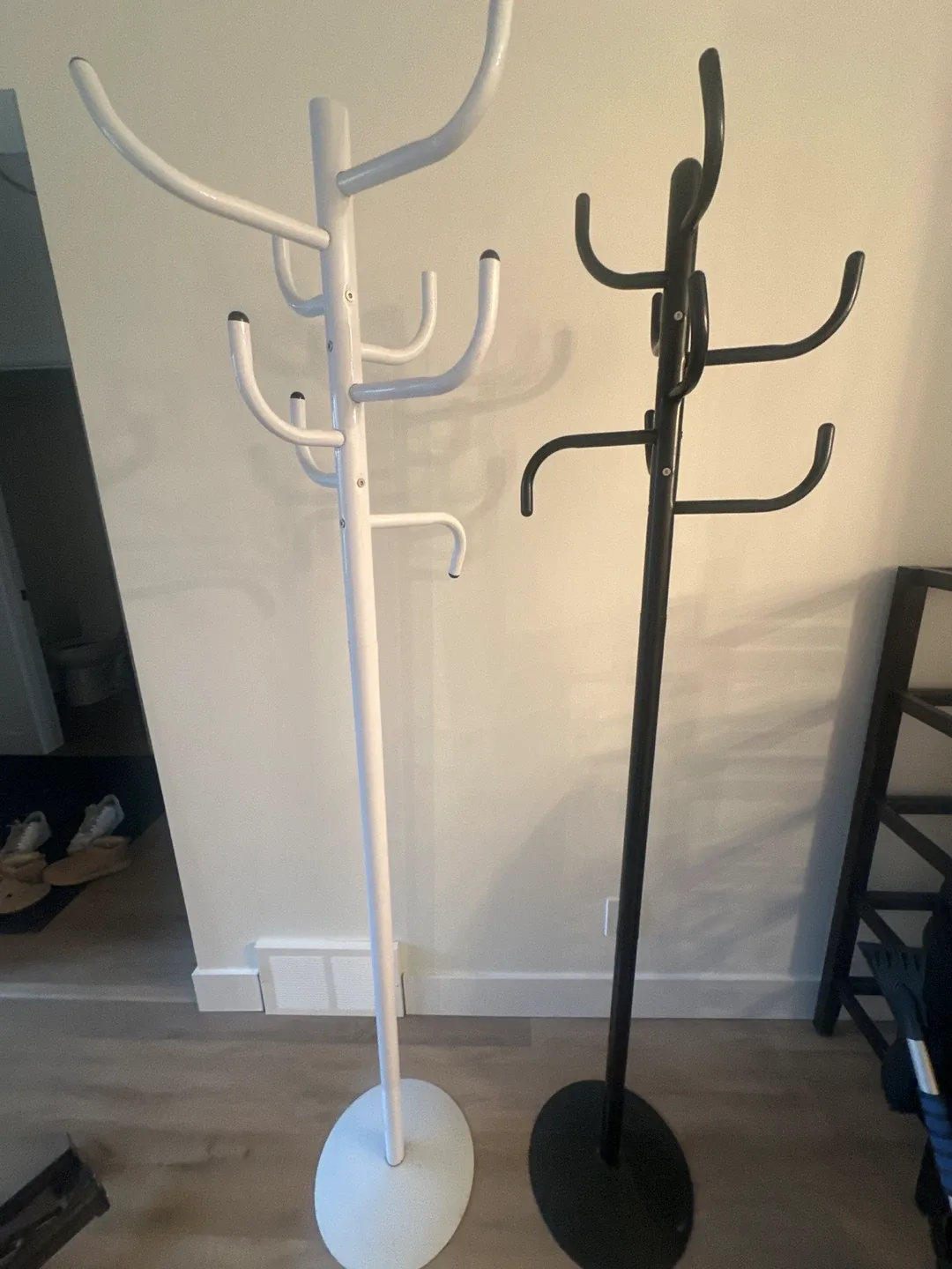 Coat Rack - White and Black
