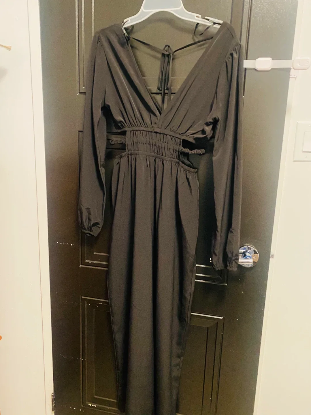 Forever 21 Black Long Sleeve Dress - Size S thumbnail
