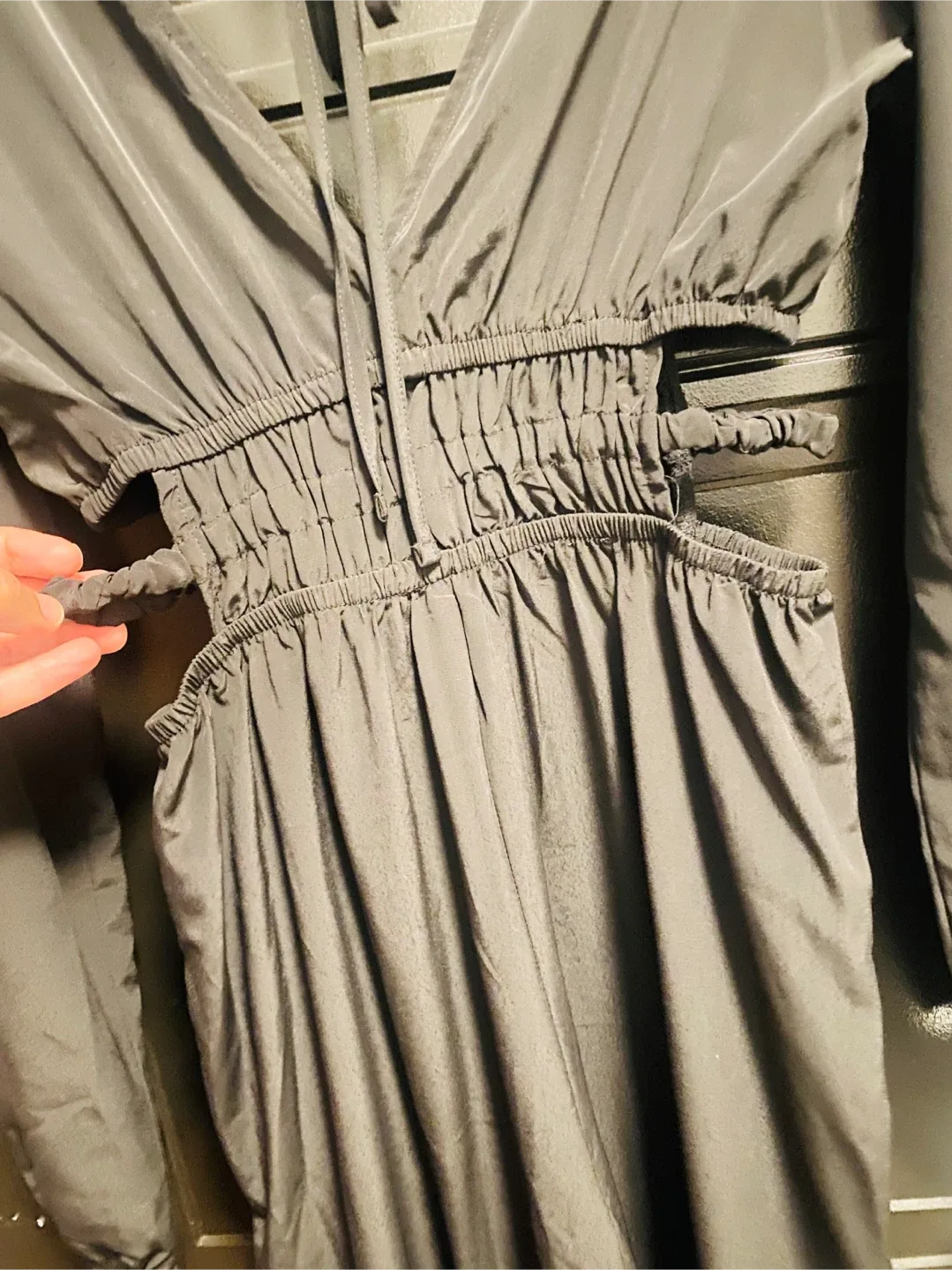 Forever 21 Black Long Sleeve Dress - Size S image indicator(3)