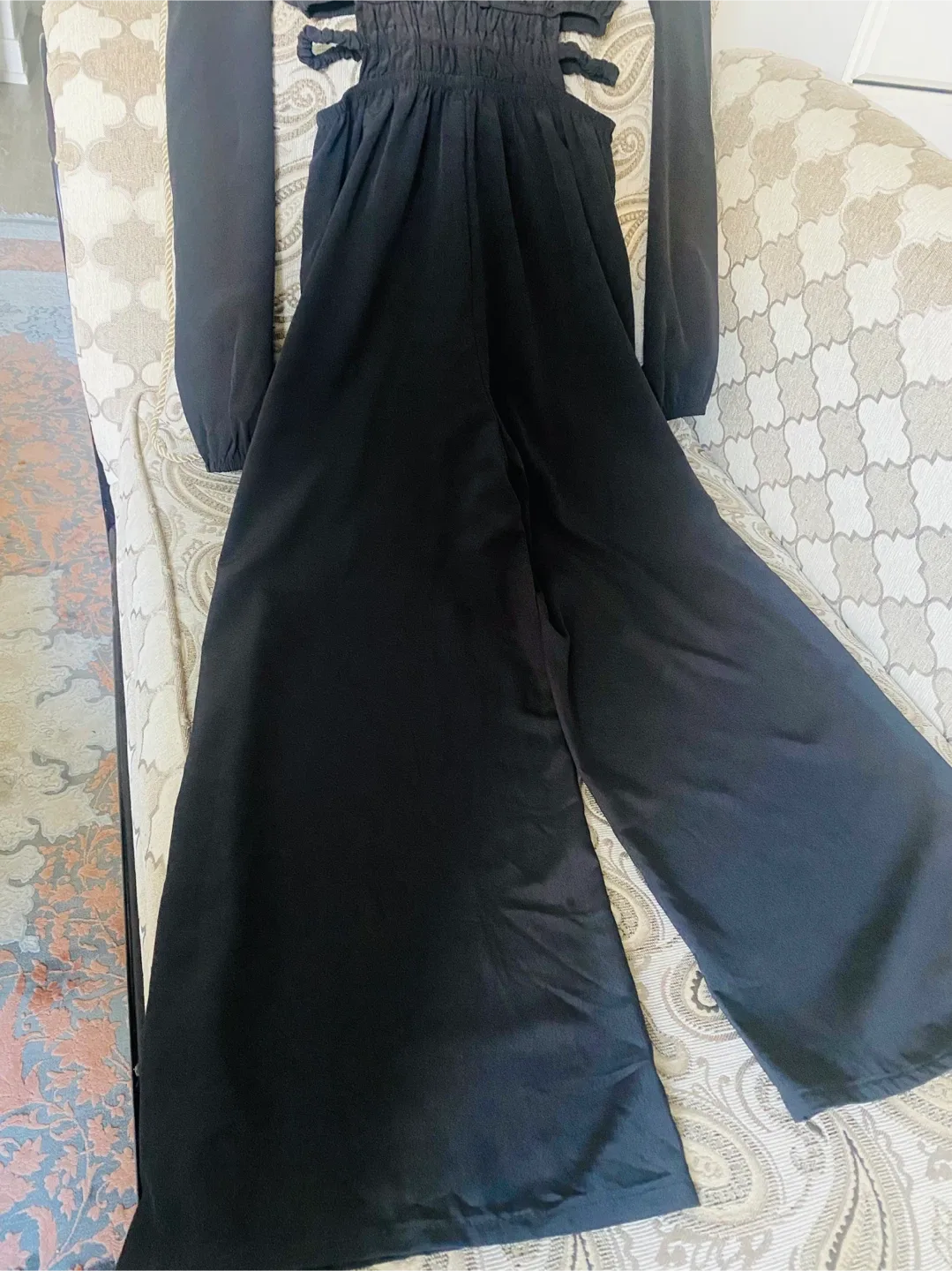 Forever 21 Black Long Sleeve Dress - Size S image indicator(7)